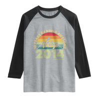 12th Birthday Raglan Shirt Vintage 2014 Limited Edition 12 Year Old Gift