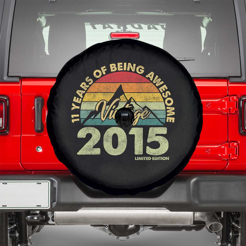 11th Birthday Spare Tire Cover Vintage 2015 Limited Edition 11 Year Old Gift