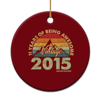 11th Birthday Ceramic Ornament Vintage 2015 Limited Edition 11 Year Old Gift