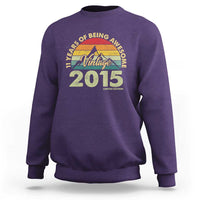 11th Birthday Sweatshirt Vintage 2015 Limited Edition 11 Year Old Gift