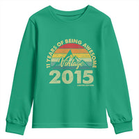 11th Birthday Youth Sweatshirt Vintage 2015 Limited Edition 11 Year Old Gift