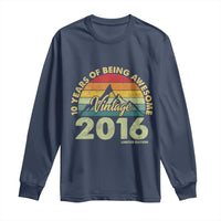 10th Birthday Long Sleeve Shirt Vintage 2016 Limited Edition 10 Year Old Bday Gift