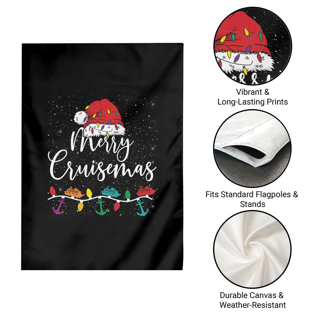 Merry Cruisemas Garden Flag Family Christmas Cruise Holiday Trip - Wonder Print Shop