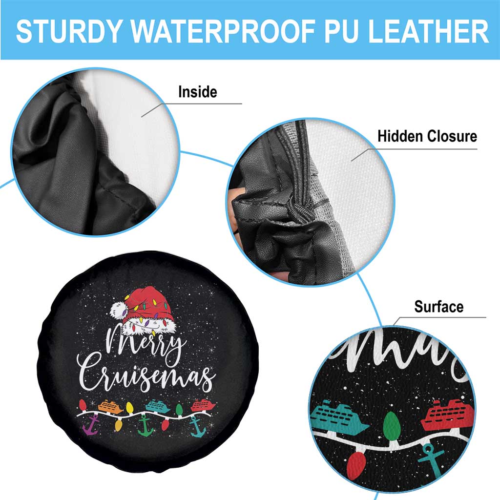 Merry Cruisemas Spare Tire Cover Family Christmas Cruise Holiday Trip - Wonder Print Shop