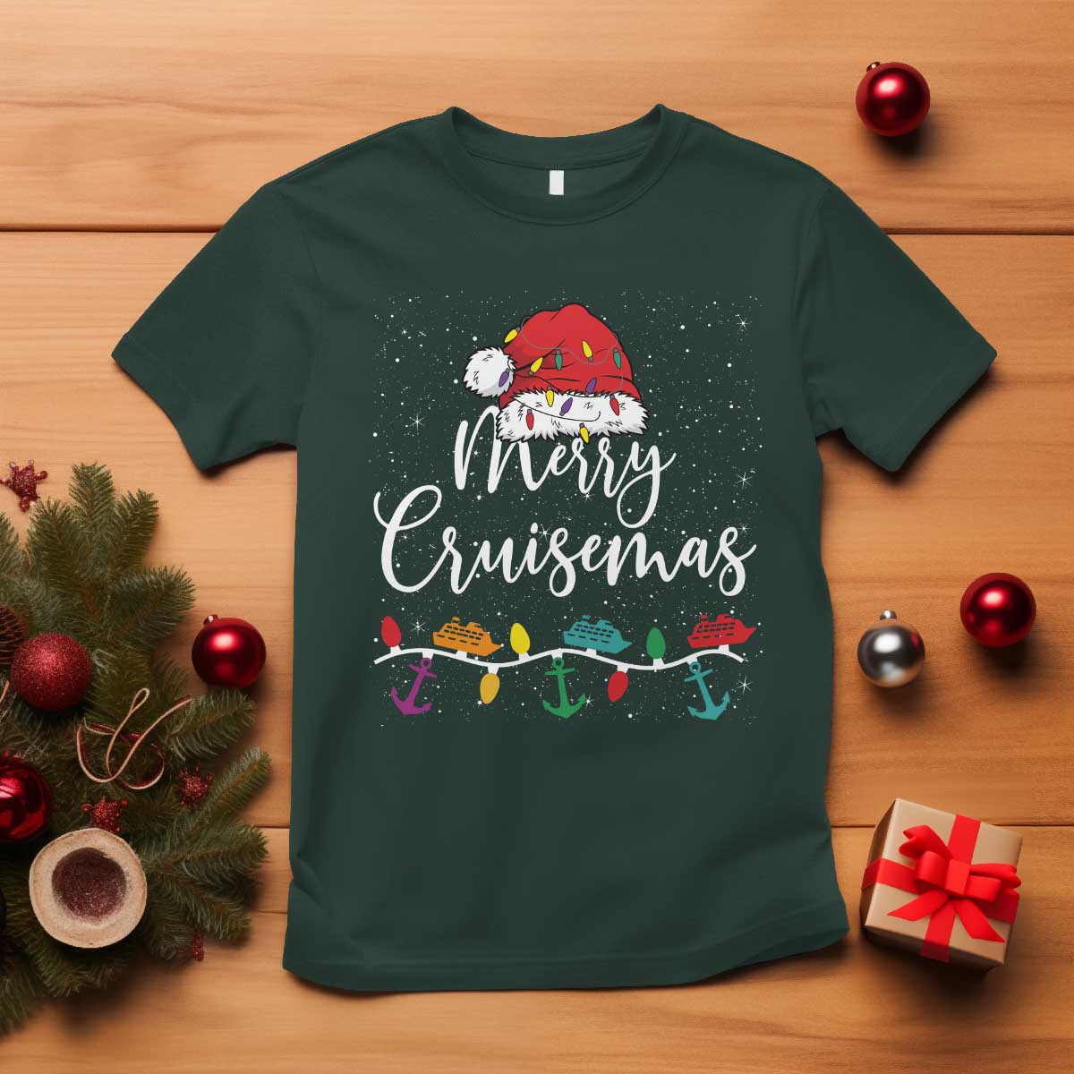 Merry Cruisemas T Shirt Family Christmas Cruise Holiday Trip - Wonder Print Shop