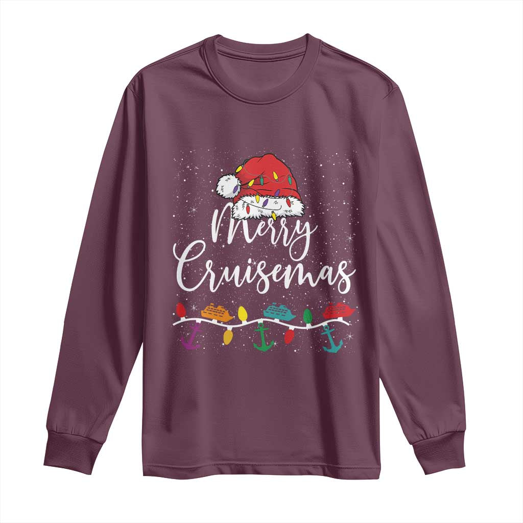Merry Cruisemas Long Sleeve Shirt Family Christmas Cruise Holiday Trip - Wonder Print Shop