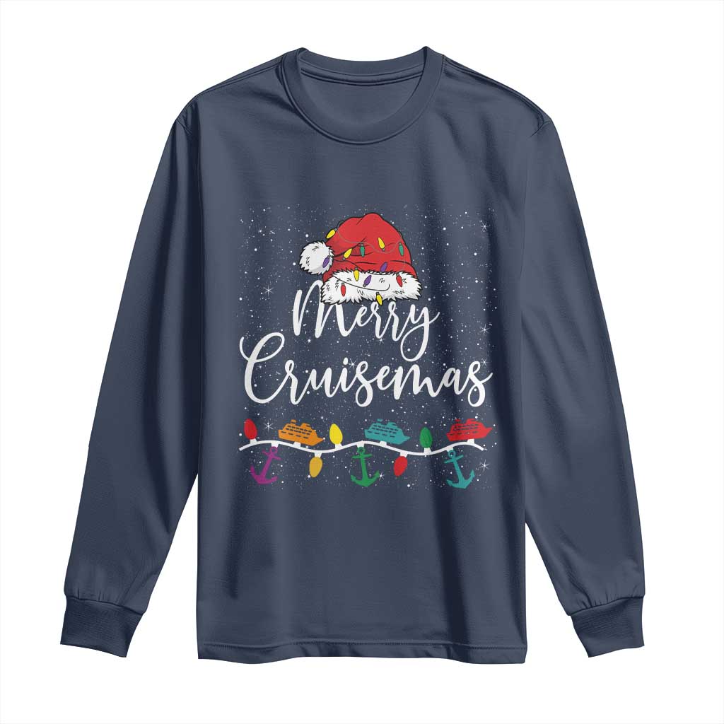 Merry Cruisemas Long Sleeve Shirt Family Christmas Cruise Holiday Trip - Wonder Print Shop
