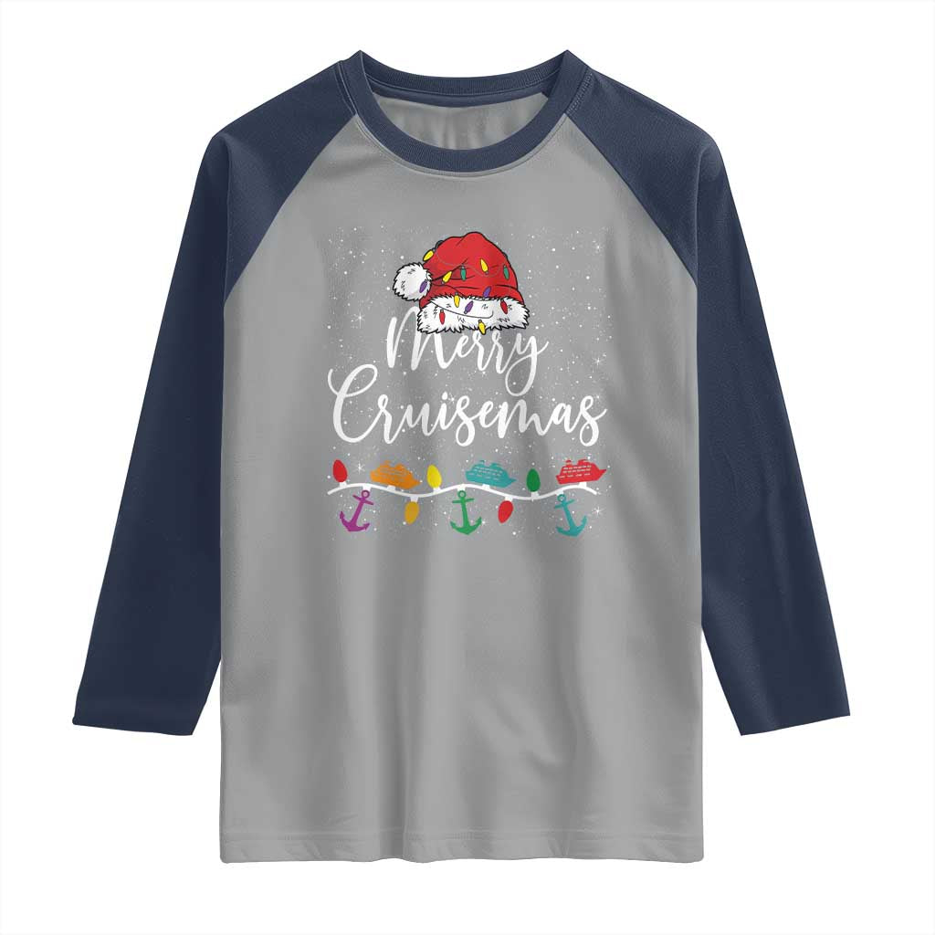 Merry Cruisemas Raglan Shirt Family Christmas Cruise Holiday Trip - Wonder Print Shop