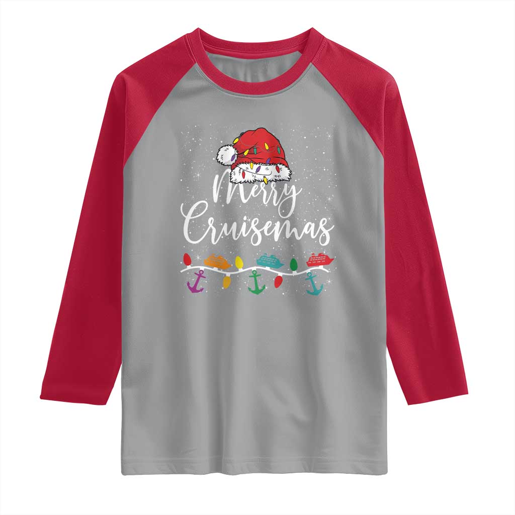 Merry Cruisemas Raglan Shirt Family Christmas Cruise Holiday Trip - Wonder Print Shop