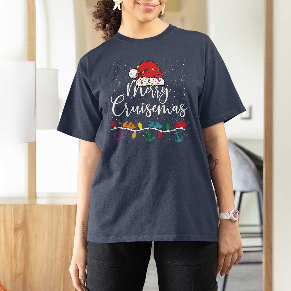 Merry Cruisemas T Shirt For Women Family Christmas Cruise Holiday Trip - Wonder Print Shop