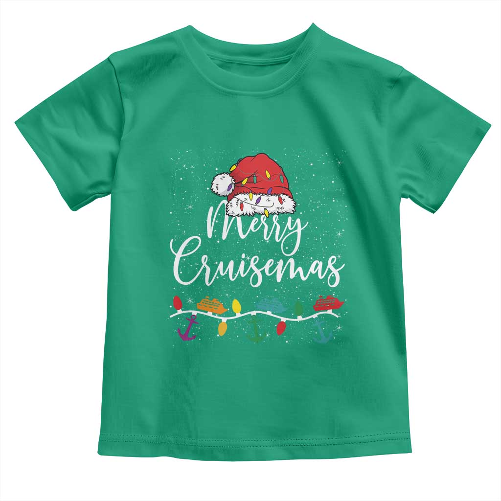 Merry Cruisemas Toddler T Shirt Family Christmas Cruise Holiday Trip - Wonder Print Shop