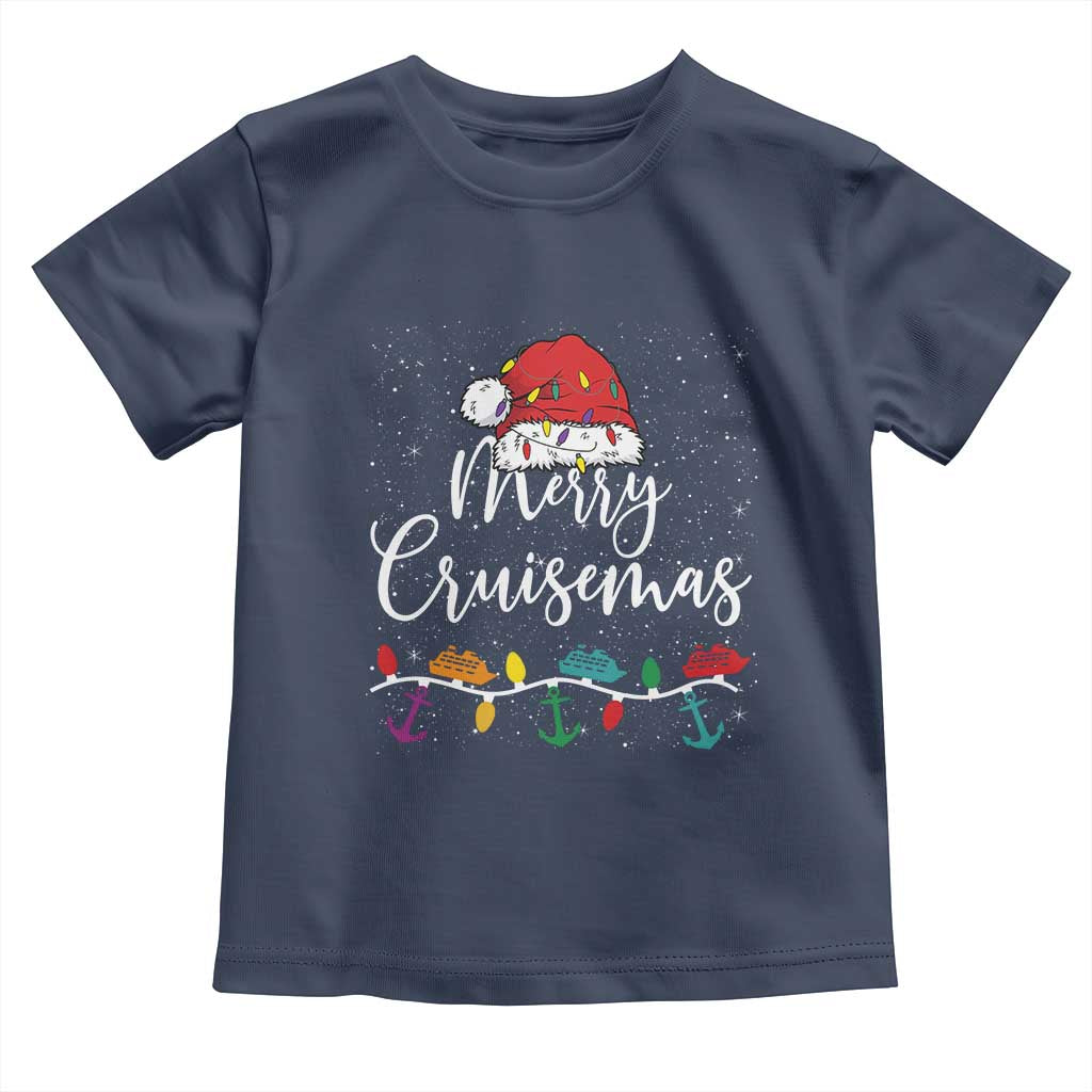 Merry Cruisemas Toddler T Shirt Family Christmas Cruise Holiday Trip - Wonder Print Shop