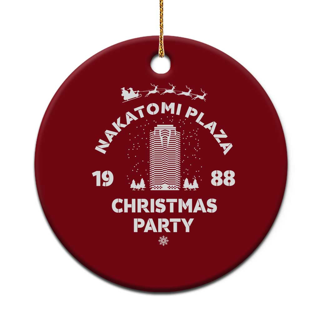 Nakatomi Plaza Xmas Party Ceramic Ornament Funny 80's Movie Xmas Party - Wonder Print Shop