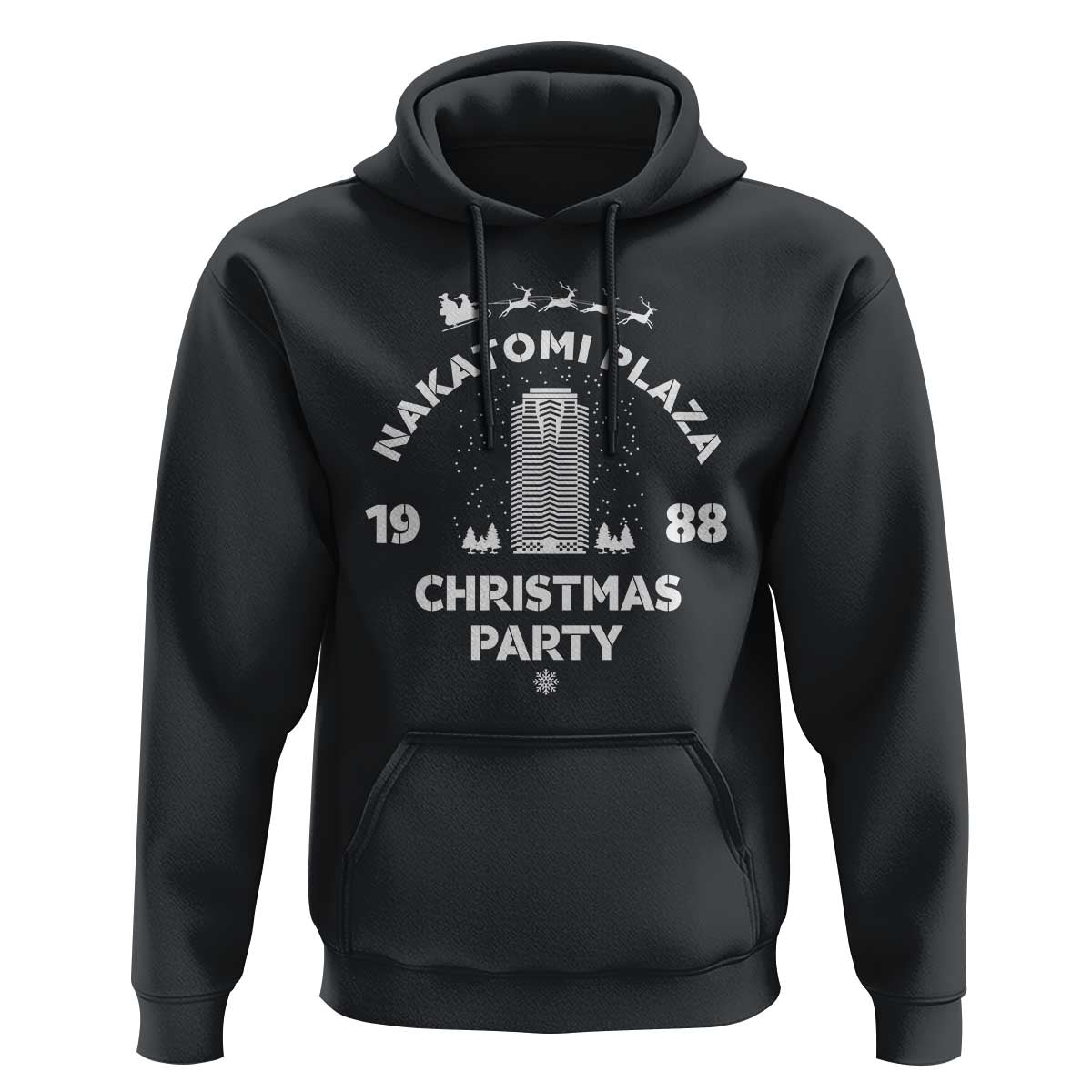Nakatomi Plaza Christmas Party Hoodie Funny 80's Movie Xmas Party - Wonder Print Shop