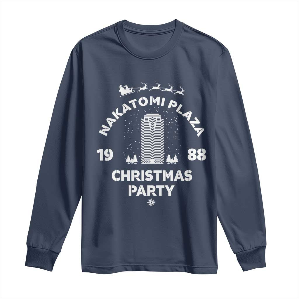 Nakatomi Plaza Christmas Party Long Sleeve Shirt Funny 80's Movie Xmas Party - Wonder Print Shop