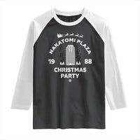 Nakatomi Plaza Christmas Party Raglan Shirt Funny 80's Movie Xmas Party - Wonder Print Shop