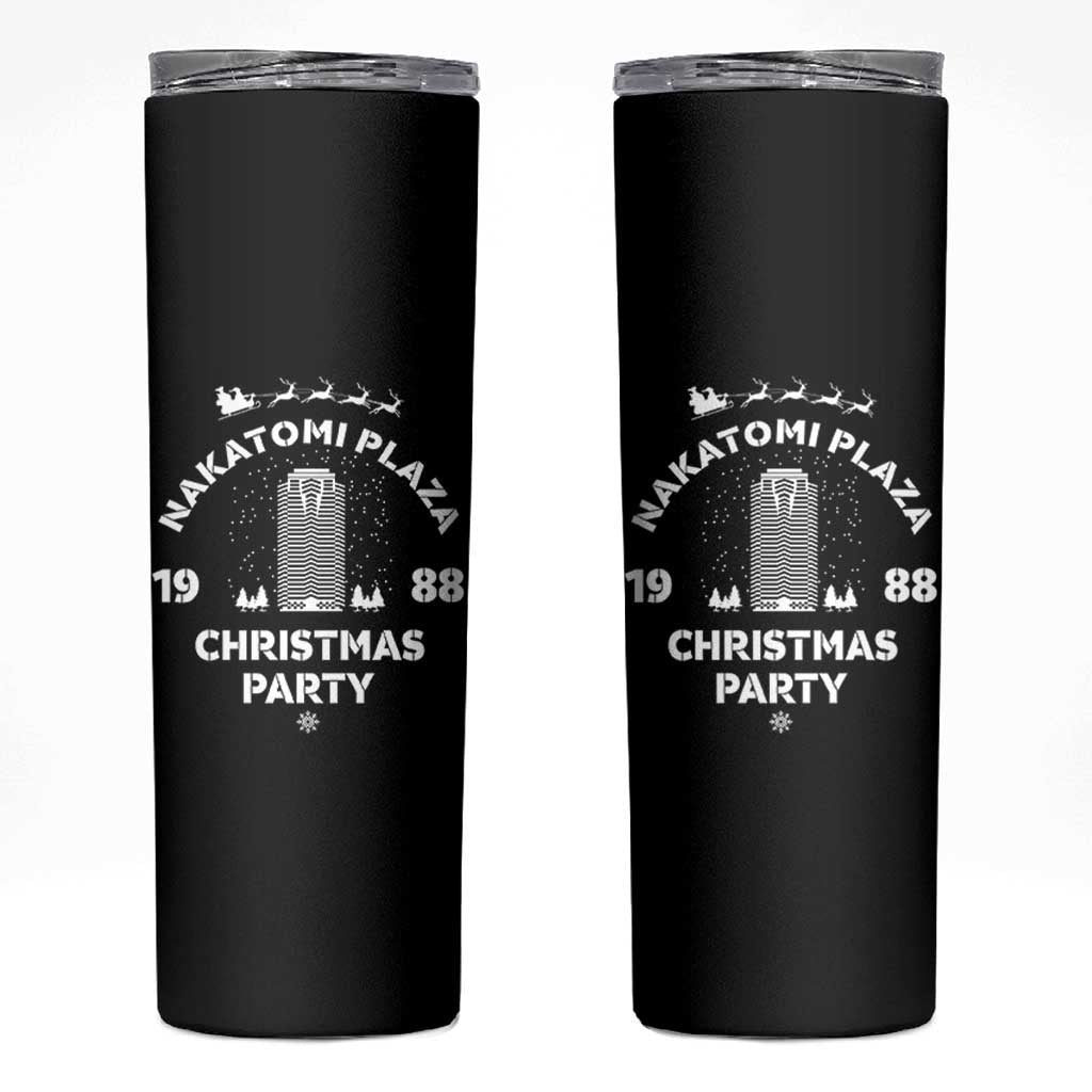 Nakatomi Plaza Christmas Party Skinny Tumbler Funny 80's Movie Xmas Party - Wonder Print Shop