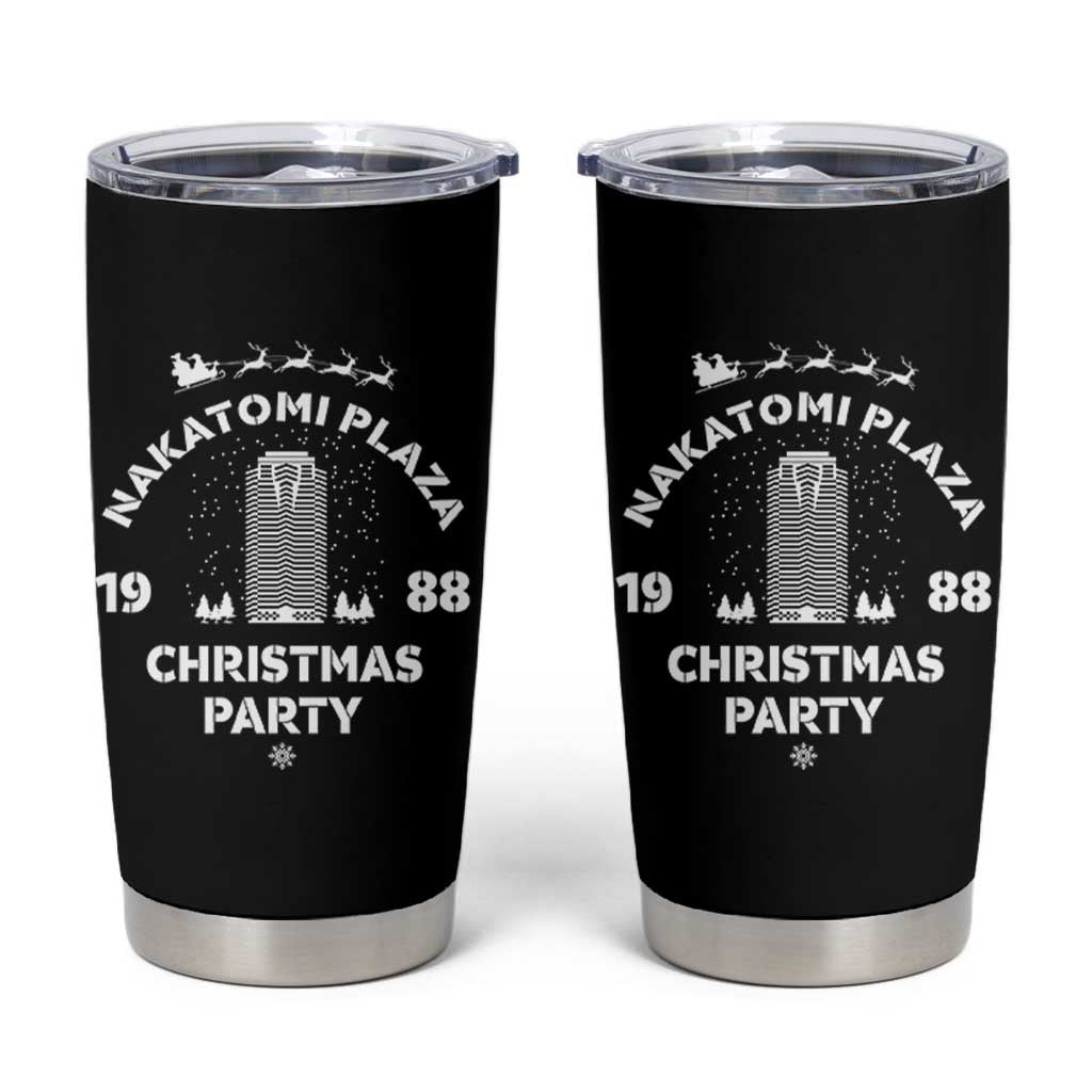 Nakatomi Plaza Christmas Party Tumbler Cup Funny 80's Movie Xmas Party - Wonder Print Shop