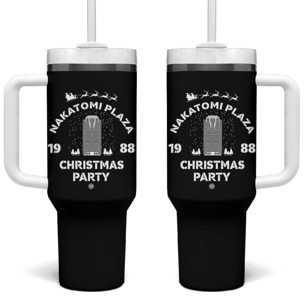 Nakatomi Plaza Christmas Party Tumbler With Handle Funny 80's Movie Xmas Party - Wonder Print Shop
