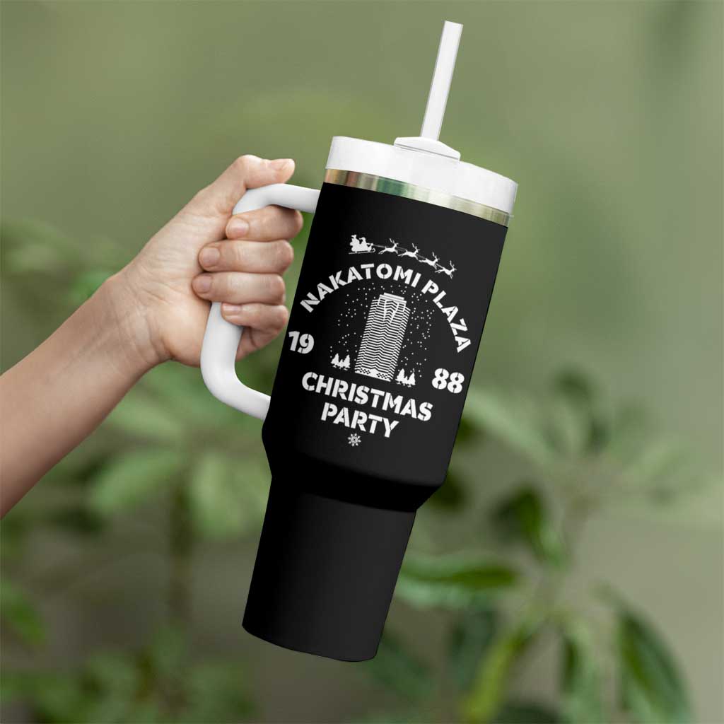 Nakatomi Plaza Christmas Party Tumbler With Handle Funny 80's Movie Xmas Party - Wonder Print Shop