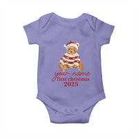 Personalised My First Christmas Baby Onesie Custom Name Newborn Baby 1st Xmas - Wonder Print Shop