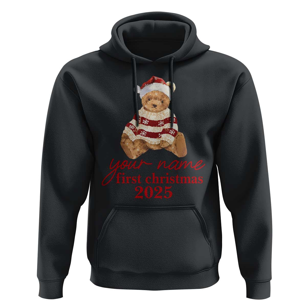 Personalised My First Christmas Hoodie Custom Name Newborn Baby 1st Xmas - Wonder Print Shop