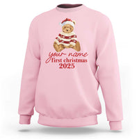 Personalised My First Christmas Sweatshirt Custom Name Newborn Baby 1st Xmas - Wonder Print Shop