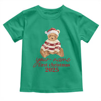 Personalised My First Christmas Toddler T Shirt Custom Name Newborn Baby 1st Xmas - Wonder Print Shop