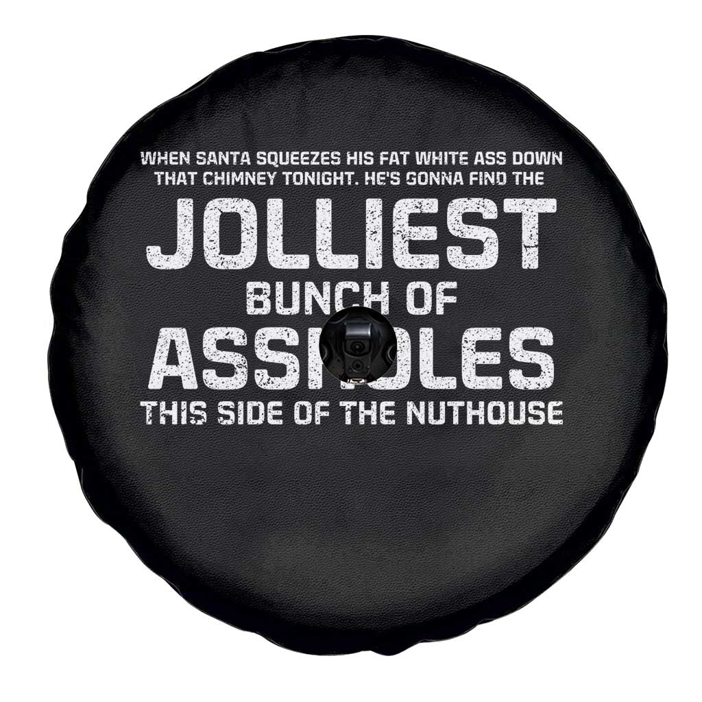 Funny Christmas Spare Tire Cover Jolliest Bunch of A-Holes Xmas Vacation - Wonder Print Shop