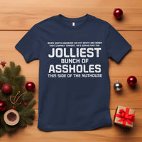 Funny Christmas T Shirt Jolliest Bunch of A-Holes Xmas Vacation - Wonder Print Shop