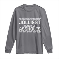 Funny Christmas Long Sleeve Shirt Jolliest Bunch of A-Holes Xmas Vacation - Wonder Print Shop