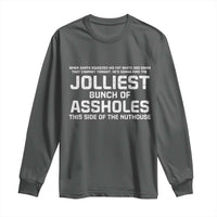 Funny Christmas Long Sleeve Shirt Jolliest Bunch of A-Holes Xmas Vacation - Wonder Print Shop