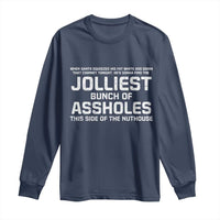 Funny Christmas Long Sleeve Shirt Jolliest Bunch of A-Holes Xmas Vacation - Wonder Print Shop