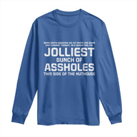 Funny Christmas Long Sleeve Shirt Jolliest Bunch of A-Holes Xmas Vacation - Wonder Print Shop