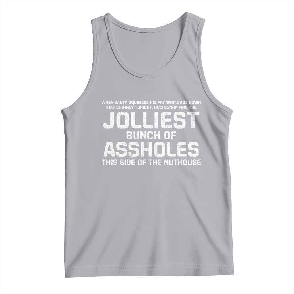 Funny Christmas Tank Top Jolliest Bunch of A-Holes Xmas Vacation - Wonder Print Shop