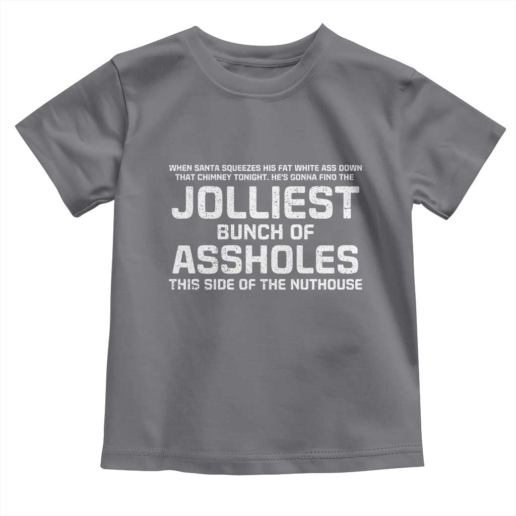 Funny Christmas Toddler T Shirt Jolliest Bunch of A-Holes Xmas Vacation - Wonder Print Shop
