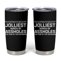 Funny Christmas Tumbler Cup Jolliest Bunch of A-Holes Xmas Vacation - Wonder Print Shop