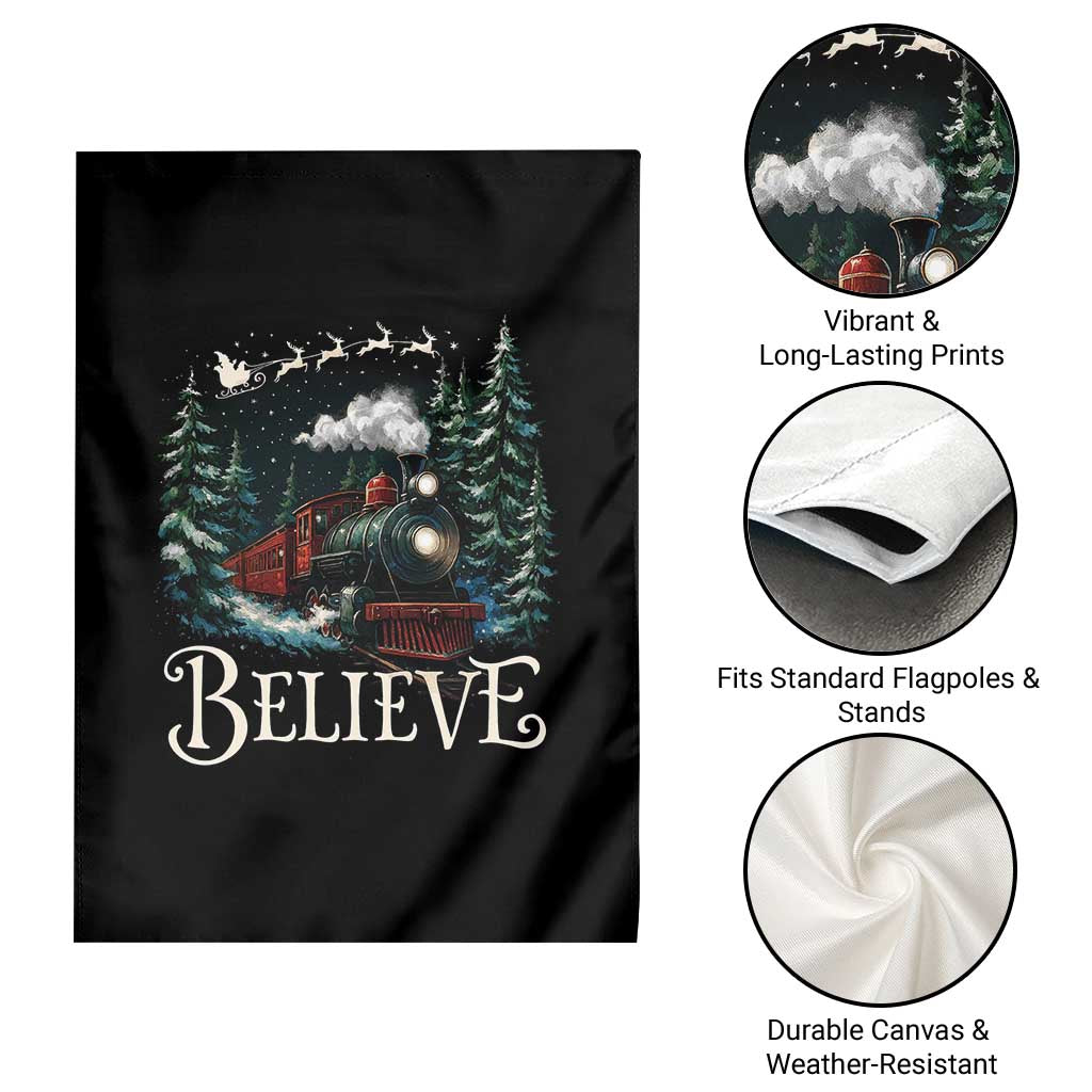 Polar Express Garden Flag Christmas Believe - Wonder Print Shop