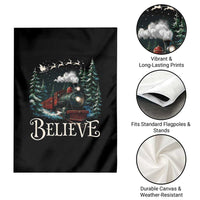 Polar Express Garden Flag Christmas Believe - Wonder Print Shop