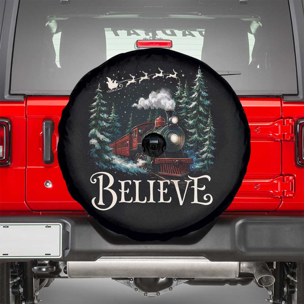 Polar Express Spare Tire Cover Christmas Believe - Wonder Print Shop