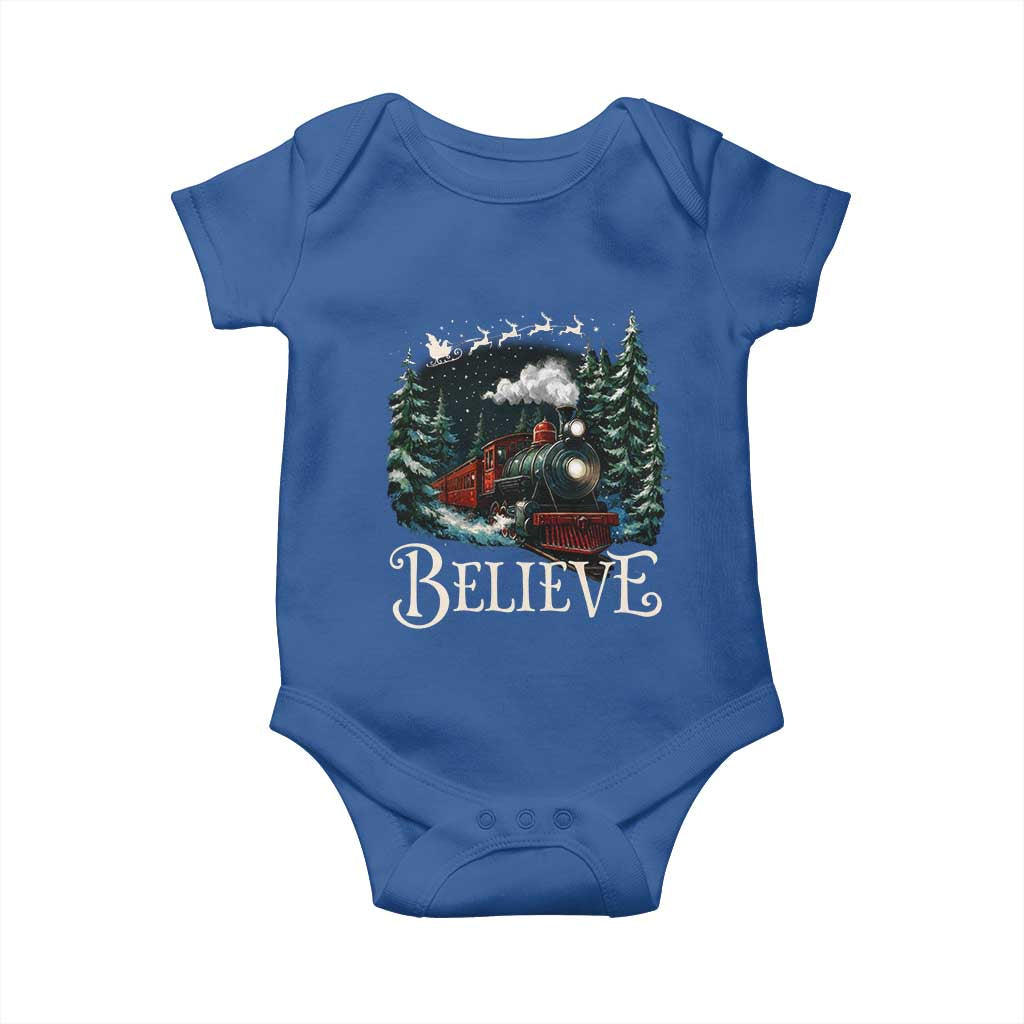 Polar Express Baby Onesie Christmas Believe - Wonder Print Shop