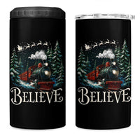 Polar Express 4 in 1 Can Cooler Tumbler Christmas Believe - Wonder Print Shop