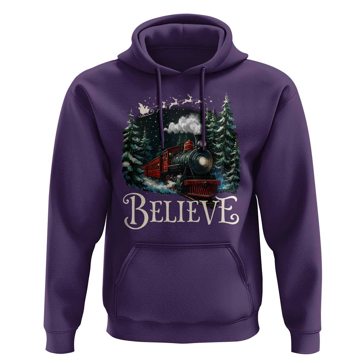 Polar Express Hoodie Christmas Believe - Wonder Print Shop