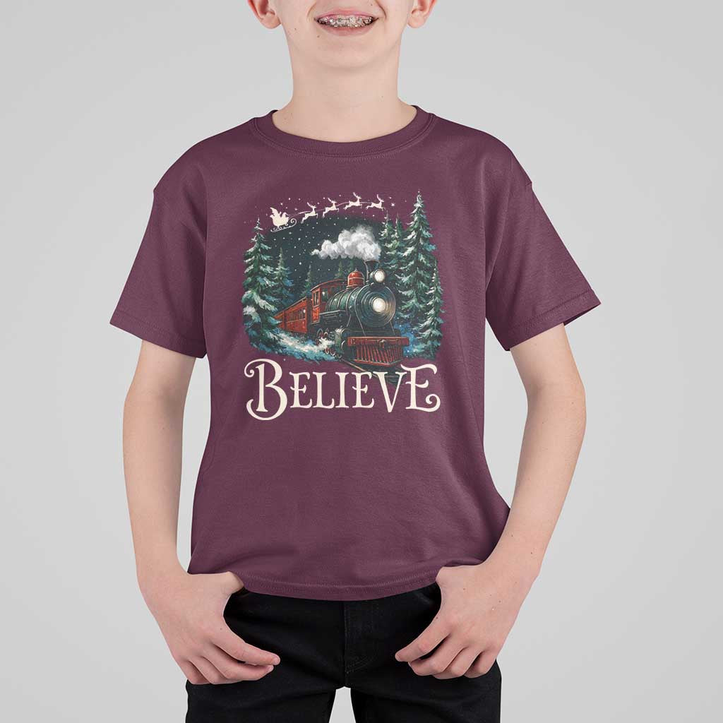 Polar Express T Shirt For Kid Christmas Believe - Wonder Print Shop