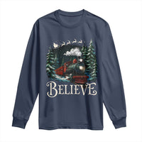 Polar Express Long Sleeve Shirt Christmas Believe - Wonder Print Shop