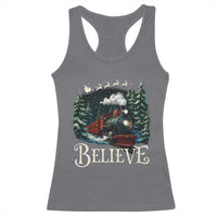 Polar Express Racerback Tank Top Christmas Believe - Wonder Print Shop