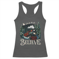 Polar Express Racerback Tank Top Christmas Believe - Wonder Print Shop