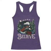 Polar Express Racerback Tank Top Christmas Believe - Wonder Print Shop