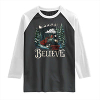 Polar Express Raglan Shirt Christmas Believe - Wonder Print Shop