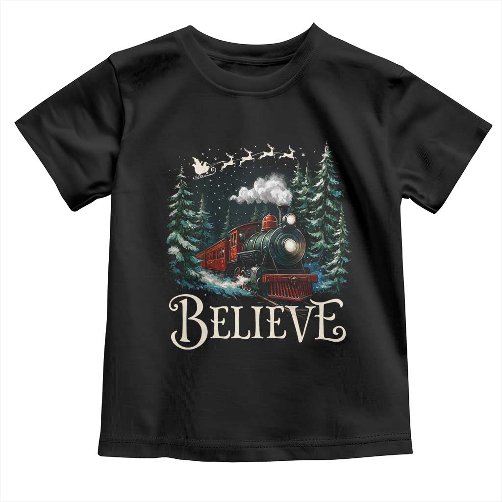 Polar Express Toddler T Shirt Christmas Believe - Wonder Print Shop